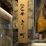 銀座・江戸中華よし町さんの看板筆文字を書かせていただきました。